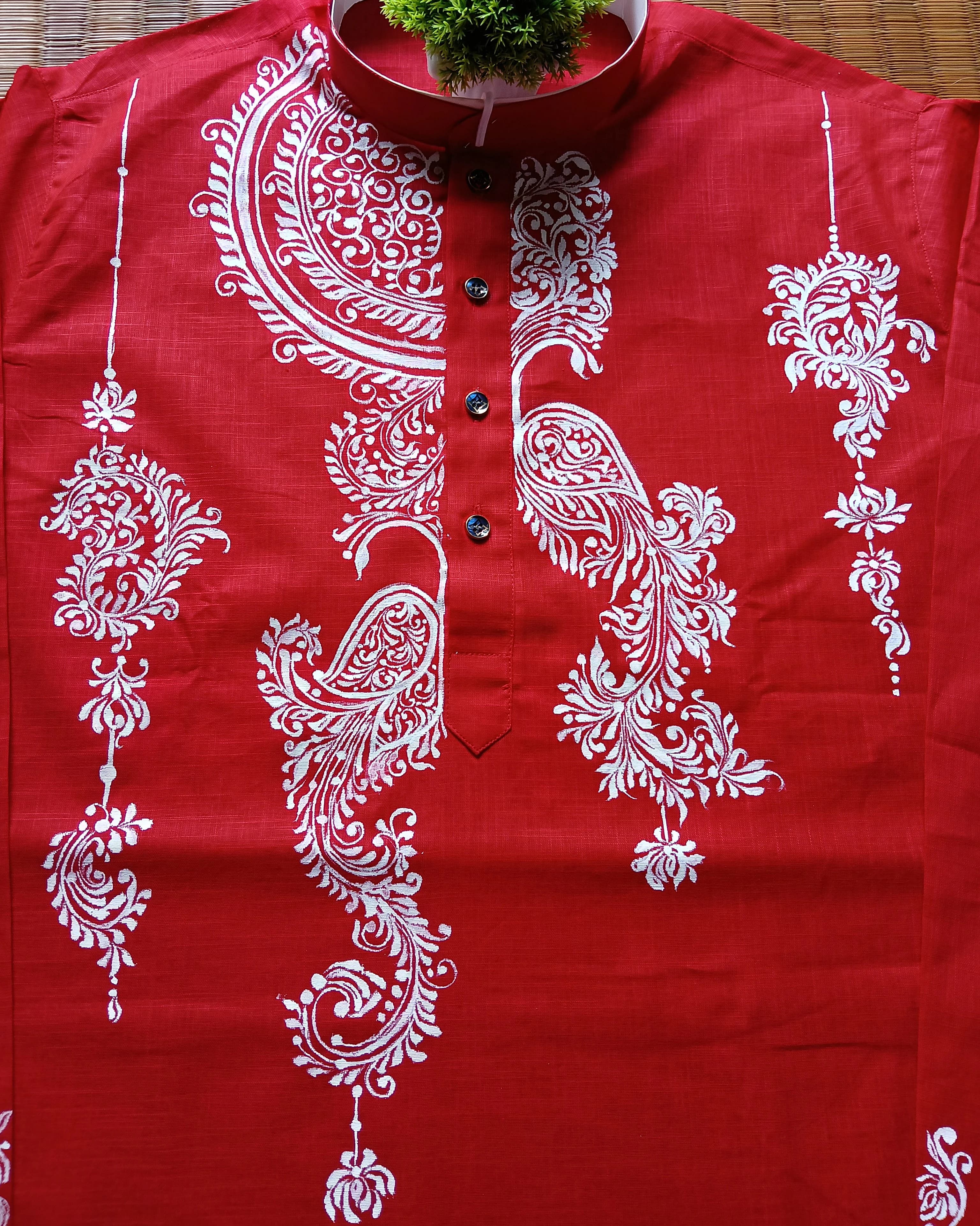 Hand-painted kurta 